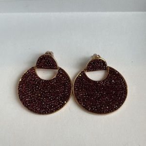 Kate Spade Sparkly Dark Plum Earrings